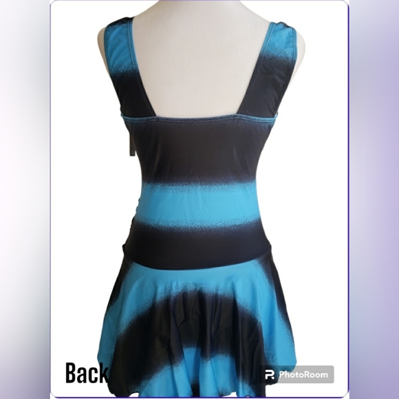 **NWT** Coskaka One Piece Swimsuit Dress w/ Tummy Control Panel - Picture 3 of 5